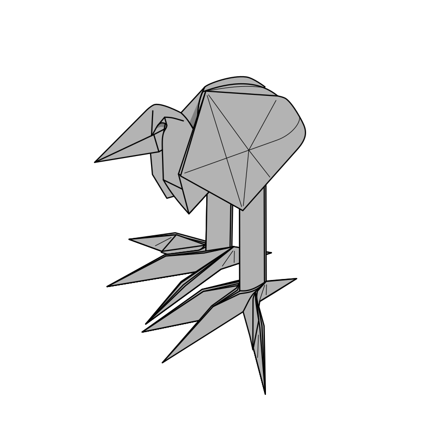 Pukeko Chick | CFC Origami