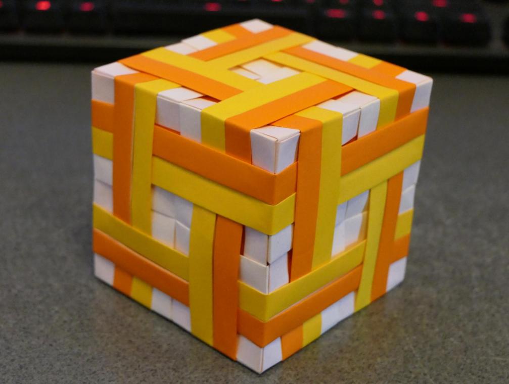 Twin striped doubly banded cube