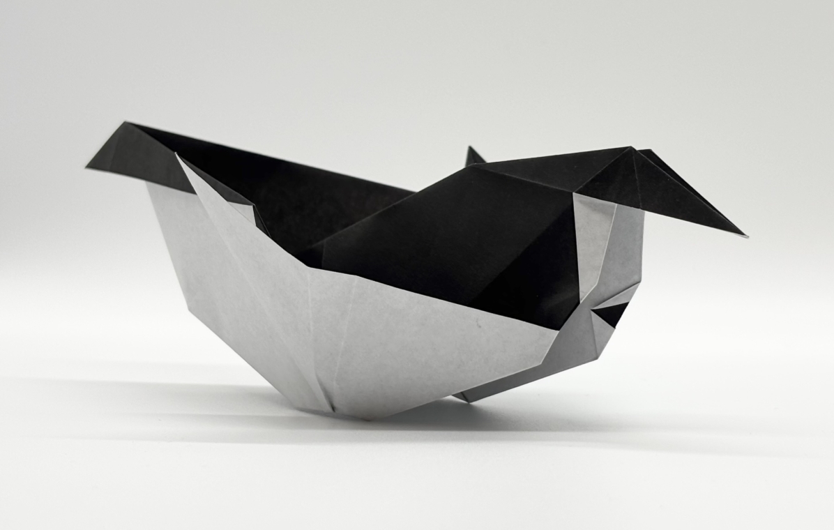 Penguin Race -  1 square paper -