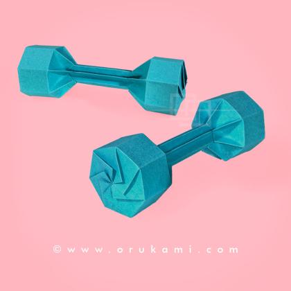 Origami Dumbbells by Himanshu Agrawal