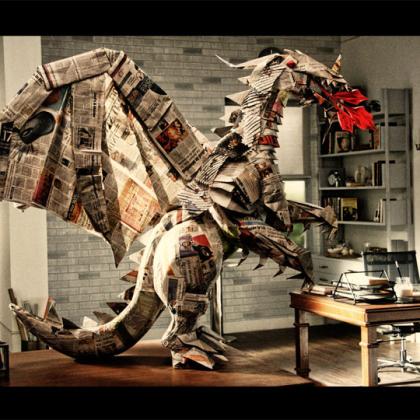 Origami Dragon for Dell by Himanshu Agrawal