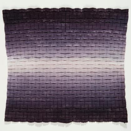 Change study 6, 2012. Dyed kozo. 40x40x1cm. Photo © Sybila Savage. Collection of The County of Alameda