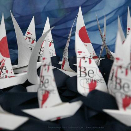 Sailing boats and waves for Bruketa&Žinić&Grey http://bruketa-zinic.com/2011/10/27/origami-invitation/  Photo courtesy of Biljana Knebl