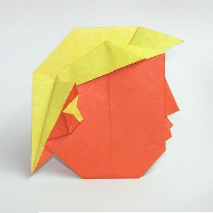 Donald J. Trump origami design