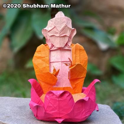 Origami Buddha by Shubham Mathur