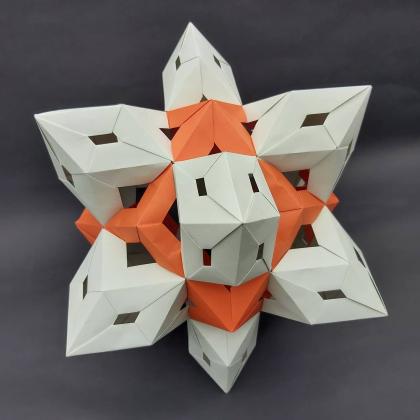 Nodged first stellation of rhombic dodecahedron 2021
