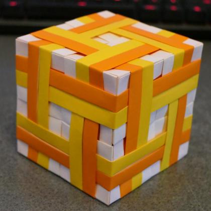Twin striped doubly banded cube