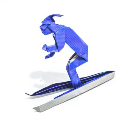 Skier, folded by Ben Goldberger