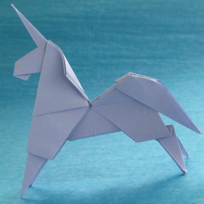 “Unicorn” folded and staged by JC Nolan, photographed by Mike Lloyd Photography - diagrams available in Creating Origami by JC Nolan