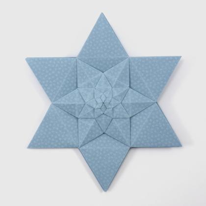 Logarithmic Star (CFW 52), folded and photographed by Michał Kosmulski