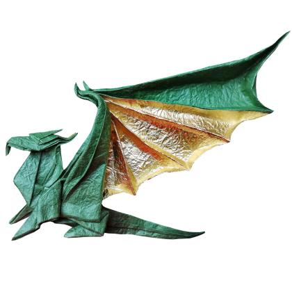 Generalized dragon, designed and folded by Francesco Massimo.