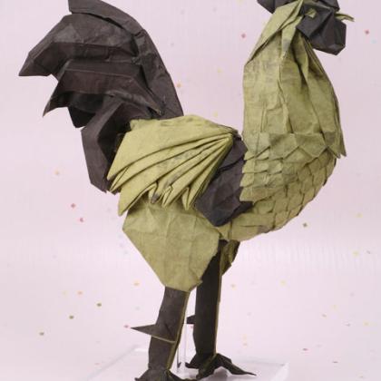 Rooster Designed and folded by Kim Ju Hyeong