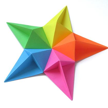 Origami: Stella diamante by francesco guarnieri