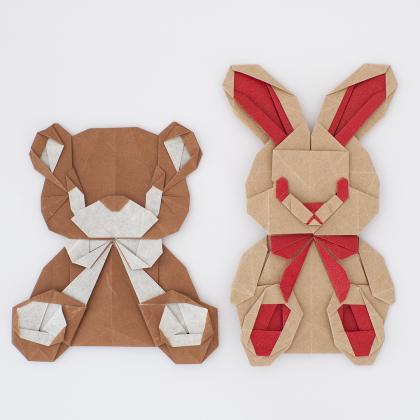 Teddy Bear v3 and Rabbit v1 (Ribbon Variation)