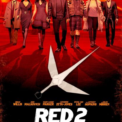 RED 2 Film poster with Origami sci weapon