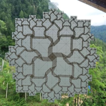 origami fractal tessellation (2021)
