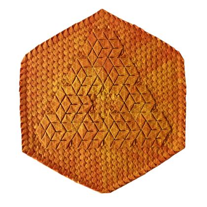 origami optical illusion tessellation (2015)
