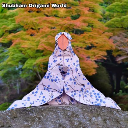 Origami Hina Doll by Shubham Mathur