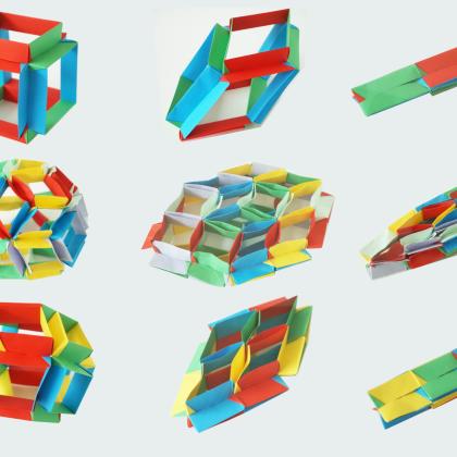 Bend-a-Ball (action modular origami)