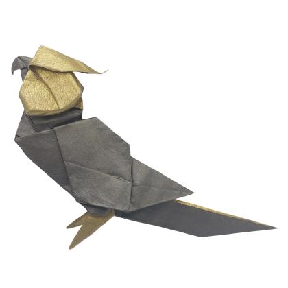 Cockatiel, designed and folded by Francesco Massimo