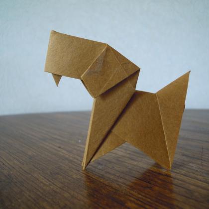 dog, from 15 cm satogami