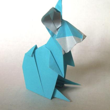 rabbit, from 15 cm gami-paper