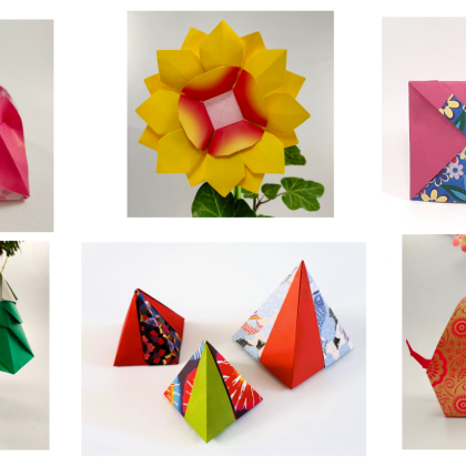 A few models from the book 'Let's fold... and be happy'