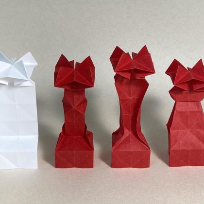 Example of different shaping styles applied to queen