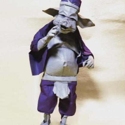 Pigsy designed by Liu Sheng, in the book Chinese New Year Origami 2019.