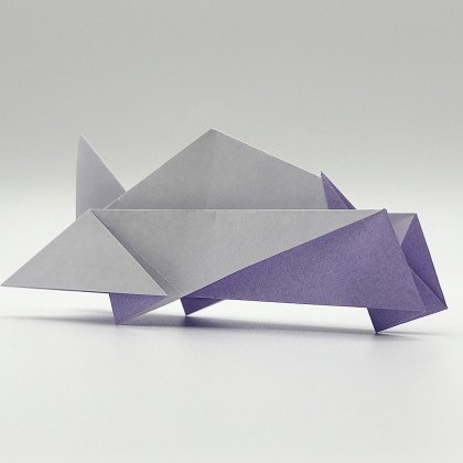 Sky Car(car mode) -  1 square paper -