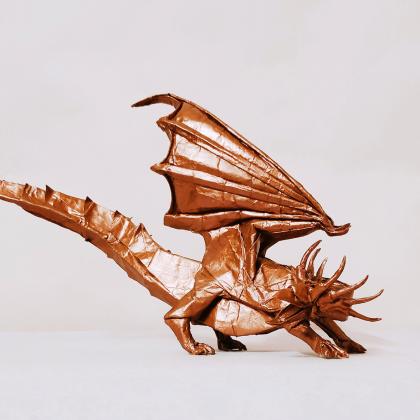 Ancient Dragon, by Satoshi Kamiya, foded by Aniket Das